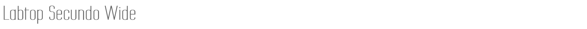 Labtop LABTSECW.ttf font preview
